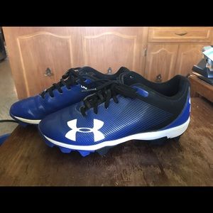 Little kid Baseball Cleats royal blue